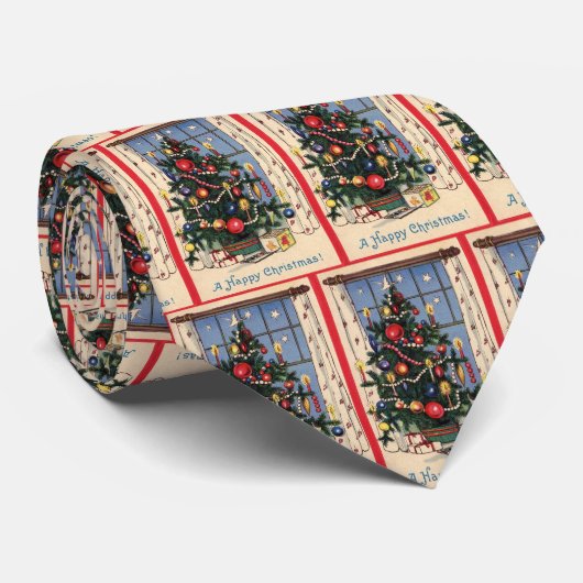 Weihnachtsbaum-Krawatte Krawatte (Gerollt)