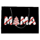 Weihnachtsbaum Kuchen Matching Family Party Mama Große Geschenktüte (Rückseite)