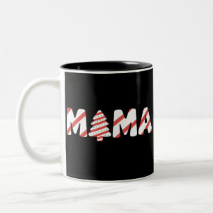 Weihnachtsbaum Kuchen Matching Family Party Mama Zweifarbige Tasse
