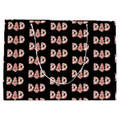 Weihnachtsbaum Kuchen Matching Family Party Vater Große Geschenktüte (Rückseite)