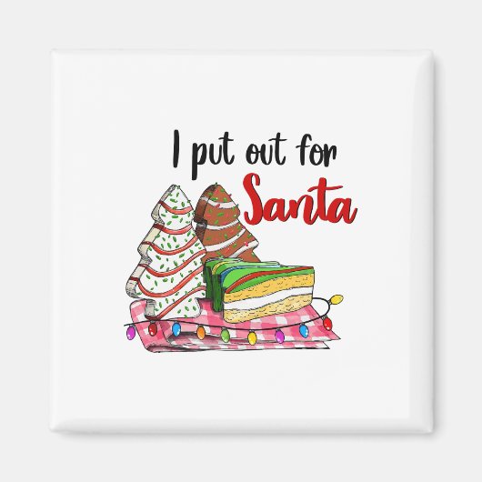 Weihnachtsbaum-Kuchen-Snack Weihnachten Magnet (Vorne)
