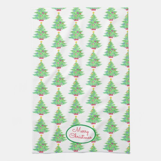 Weihnachtsbaum Küchentuch (Vertikal)