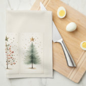 Weihnachtsbaum Küchentuch, Weihnachten Geschirrtuch (Viertel Falte)