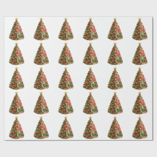 Weihnachtsbaum Kunst Geschenkpapier