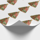 Weihnachtsbaum Kunst Geschenkpapier (Ecke)