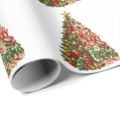 Weihnachtsbaum Kunst Geschenkpapier (Rolleneckpunkt)