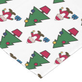 Weihnachtsbaum Kurzer Tischläufer (Ecke)