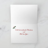 Weihnachtsbaum Labradors im Snowfield Feiertagskarte (Innenseite)