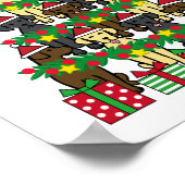 Weihnachtsbaum Labradors Poster (Ecke)