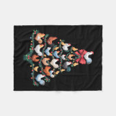 Weihnachtsbaum-Landhaus Fleecedecke (Vorderseite (Horizontal))