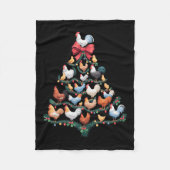 Weihnachtsbaum-Landhaus Fleecedecke (Vorderseite)