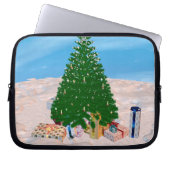 Weihnachtsbaum Laptopschutzhülle (Vorderseite)