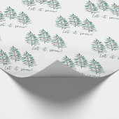 Weihnachtsbaum - Lass es schneien Geschenkpapier (Ecke)