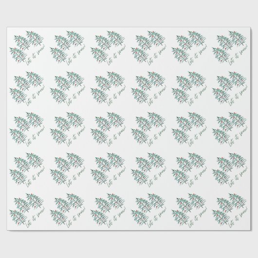 Weihnachtsbaum - Lass es schneien Geschenkpapier (Flach)