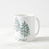 Weihnachtsbaum - Lass es schneien Kaffeetasse (VorderseiteRechts)