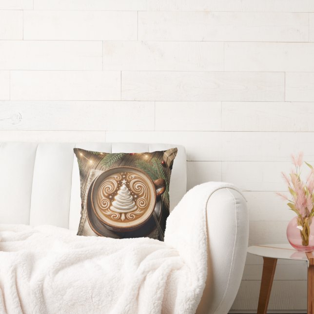 Weihnachtsbaum Latte Kissen (Liege)