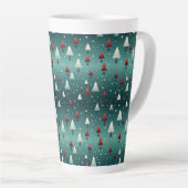 Weihnachtsbaum Latte Tasse (Rechte Ecke)