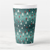 Weihnachtsbaum Latte Tasse (Vorderseite)