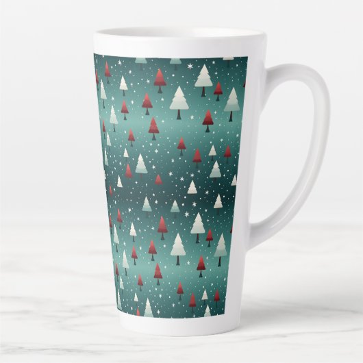 Weihnachtsbaum Latte Tasse (Rechts)