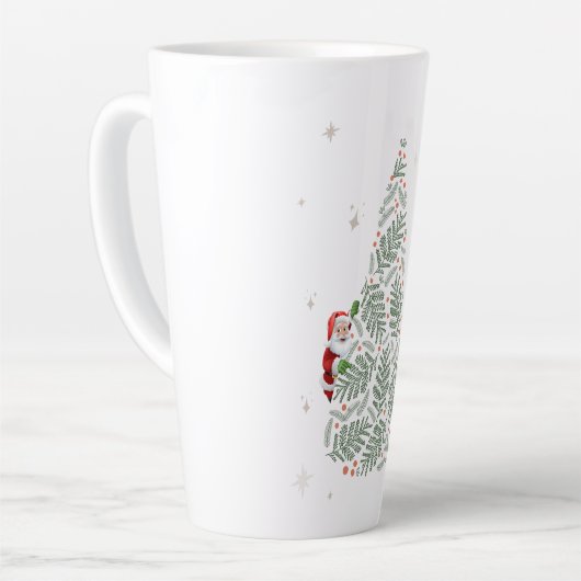 Weihnachtsbaum Latte Tasse (Linke Ecke)