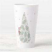 Weihnachtsbaum Latte Tasse (Vorderseite)