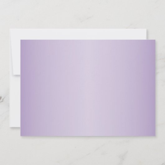 Weihnachtsbaum Lavender Feiertage Abendessen Party Einladung (Rückseite)