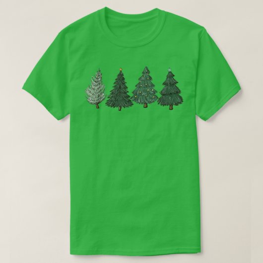 Weihnachtsbaum LED Light Pine Tree Xmas Light Camp T-Shirt (Design vorne)