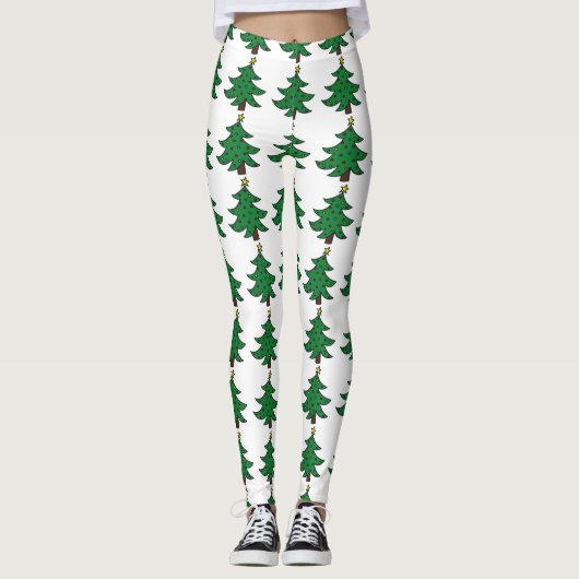 Weihnachtsbaum Leggings (Vorderseite)