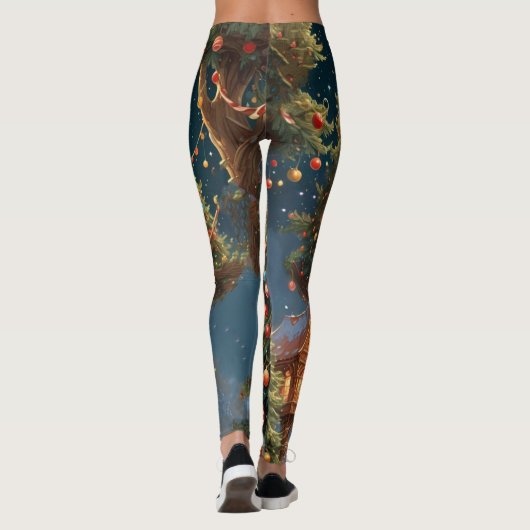 Weihnachtsbaum Leggings (Rückseite)