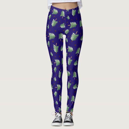 Weihnachtsbaum Leggings (Vorderseite)