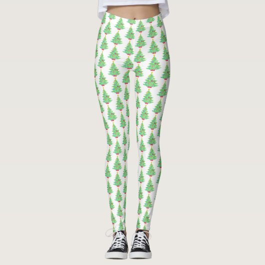 Weihnachtsbaum-Leggings Leggings (Vorderseite)