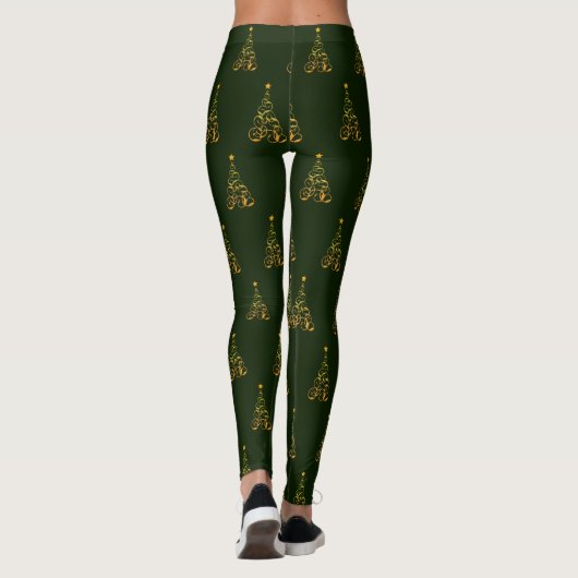 Weihnachtsbaum-Leggings Leggings (Rückseite)
