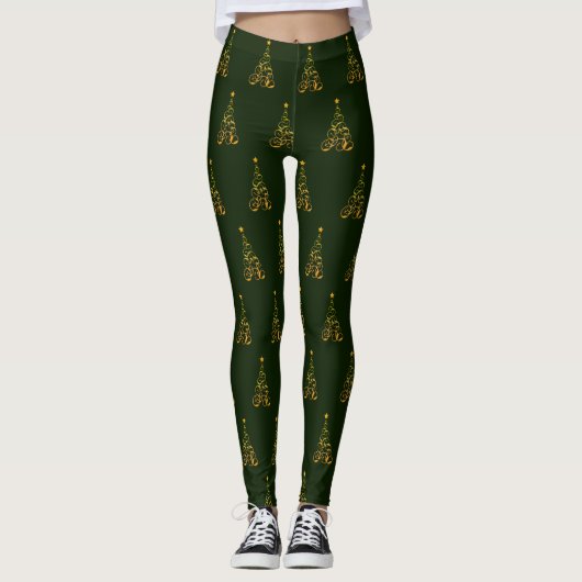 Weihnachtsbaum-Leggings Leggings (Vorderseite)