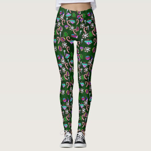 Weihnachtsbaum-Leggings Leggings (Vorderseite)