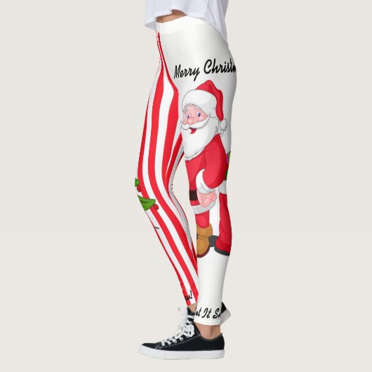 Weihnachtsbaum Leggings Santa Personalize S - XL (Links)