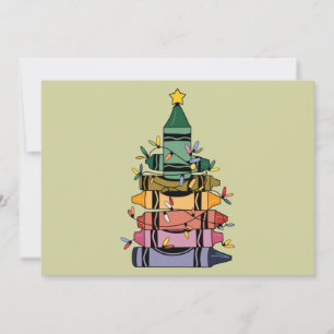 Weihnachtsbaum-Lehrer-Leben Geschenk Unterrichten Feiertagskarte