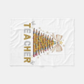 Weihnachtsbaum Lehrer Lebensgeschenk Lehrer Fleece (Vorderseite (Horizontal))