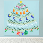 Weihnachtsbaum Leinwanddruck (Insitu (Holzboden))