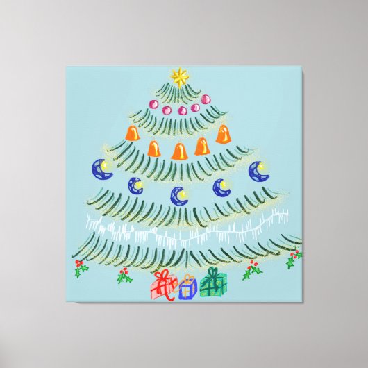 Weihnachtsbaum Leinwanddruck (Vorderseite)