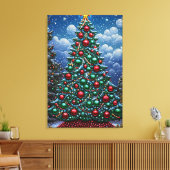 Weihnachtsbaum Leinwanddruck (Insitu (Wohnzimmer))