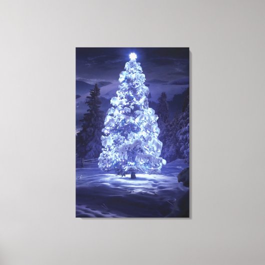 Weihnachtsbaum Leinwanddruck (Vorderseite)