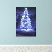 Weihnachtsbaum Leinwanddruck (Insitu (Holzboden))