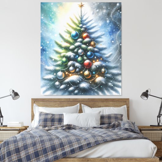Weihnachtsbaum Leinwanddruck (Insitu (Schlafzimmer))