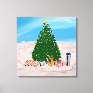 Weihnachtsbaum Leinwanddruck