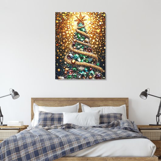 Weihnachtsbaum Leinwanddruck (Insitu (Schlafzimmer))