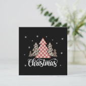 Weihnachtsbaum Leopard Funny Xmas Urlaub Feiertagskarte (Stehend Vorderseite)