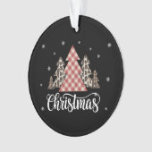 Weihnachtsbaum Leopard Funny Xmas Urlaub Ornament (Vorderseite)