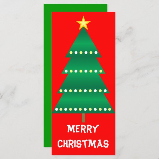 Weihnachtsbaum-Lesezeichen (Vorne/Hinten)