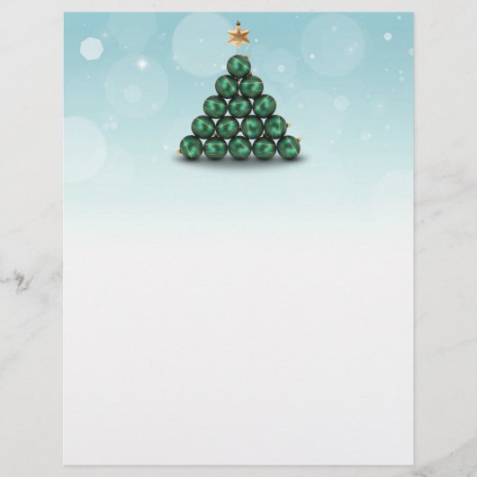 Weihnachtsbaum - Letterhead Geschirr (Vorderseite)