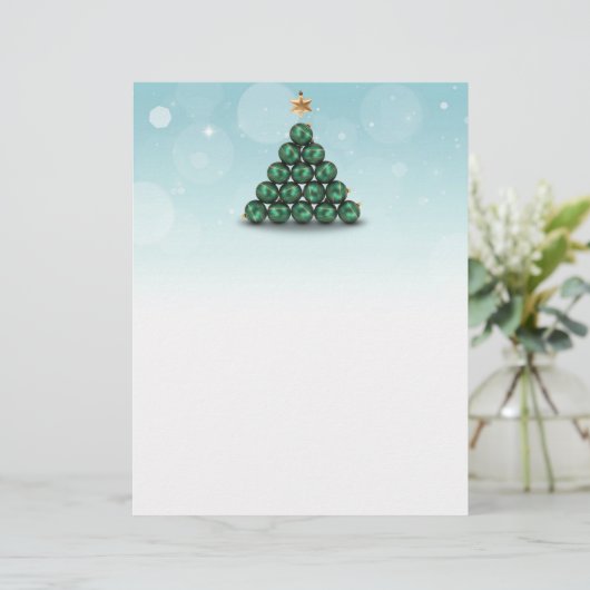 Weihnachtsbaum - Letterhead Geschirr (Stehend Vorderseite)